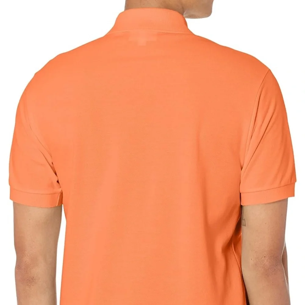 Orange Lacoste polo T-Shirt - size 8 - Picture 4 of 4